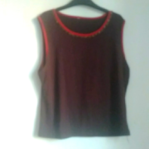 tank top and Jacket brown and dark orange colour - Picture 10 of 12